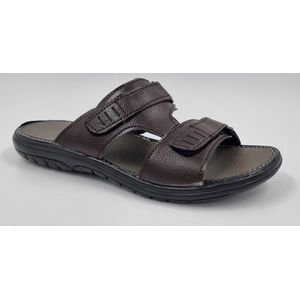 Walking - Slippers Heren - Licht Gewicht Heren Slippers - Slippers met een Zacht Voetbed - Bruin – Maat 39