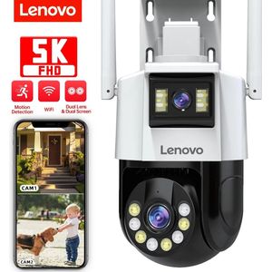 Retail Trends Lenovo beveiligingscamera - Zowel binnen als buiten - WiFi - SD kaart 64 GB - Opname van beelden - Nachtzicht (infrarood of fel licht) - Waterdicht - Draadloze verbinding -