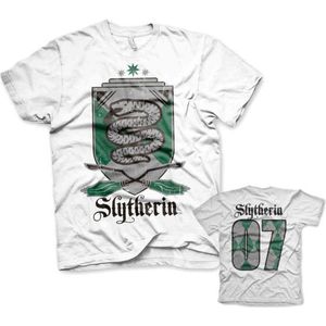 Harry Potter Heren Tshirt -XL- Slytherin 07 Wit