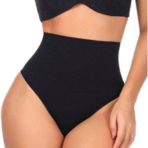 Heble® - ""Shapewear-Correctie-Ondergoed - High-Waist-String, Zwart, Maat 38/40