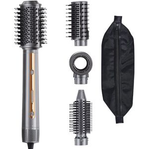 Haarstyler en FöHnborstel, 4-In-1 Multi-Haarstyler - 110.000 Tpm Hoge-Snelheid Ionische Heteluchtstyler met 3 Borstels en 1 Mondstuk