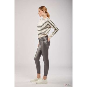 Broek Toxik3 met normale taille push-up metalic