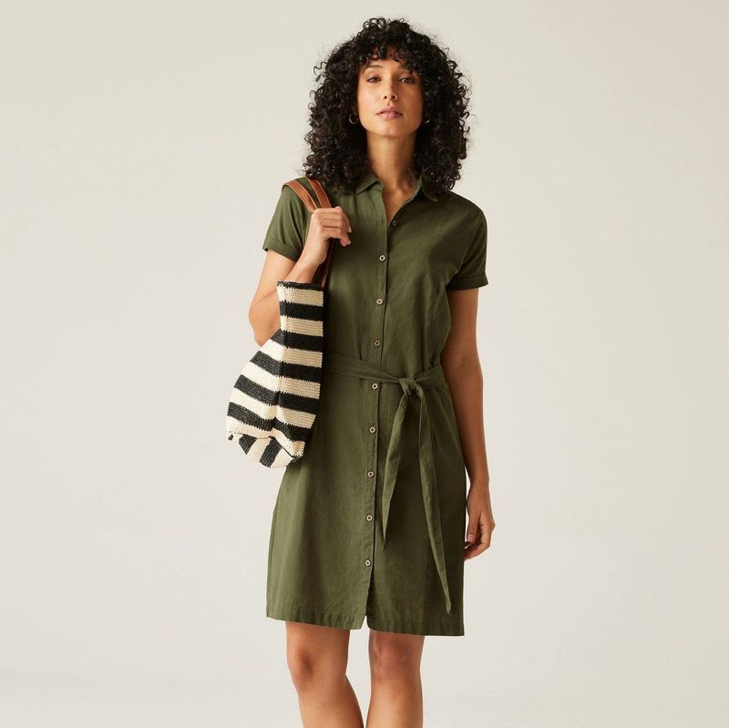 Jurk Hiking Dames Ademend Trendy Katoen Coolweave