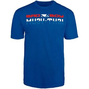 Bad Boy MUAY THAI DISCIPLINE T-shirt Blauw MUAY THAI Kleding - L