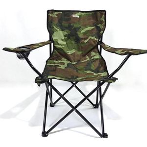 Campingstoel Camouflage - Inclusief Draagtas - Kampeerstoel - Strandstoel - festivalstoel - Opvouwbaar - Inklapbaar - Camo