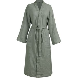 vtwonen Gentle Embrace Bathrobe Badjas - Saliegroen - S/M