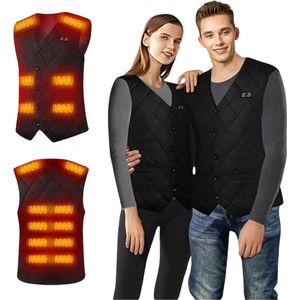 Verwarmde Trui - Elektrisch Verwarmd Gilet - Zwart - Wasbaar Verwarmd Vest Met 3 Warmteniveaus