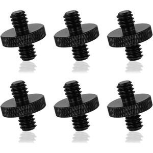 Allecto Plus - 6 Stuks Microfoonstandaardadapter met Aluminiumlegering - Geschikt voor Camera Microfoonstatief - Professionele Kwaliteit