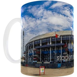 Feyenoord Rotterdam De Kuip Mok | MS Fotografie - Stadion - Rotterdam - 010 - Voetbal - Theemok - Koffiemok - Koffiebeker - Beker - Mug - 330ml