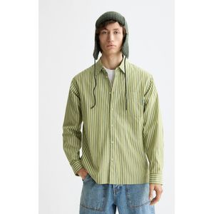 Scotch & Soda - Gestreept Relaxed Fit Poplin Overhemd - Heren - Lange Mouwen