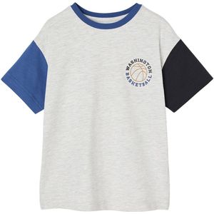 Vertbaudet - T-shirt - Contrasterende Korte Mouwen - Jongens