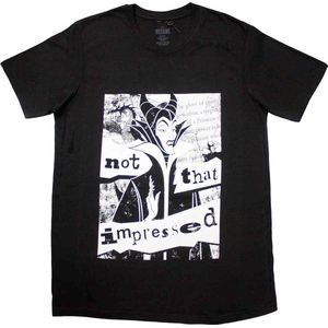 Disney Sleeping Beauty - Maleficent Not That Impressed Heren T-shirt - 2XL - Zwart