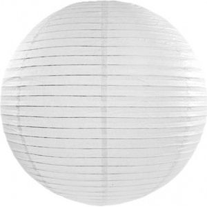 10x Luxe witte bol lampionnen van 35 cm