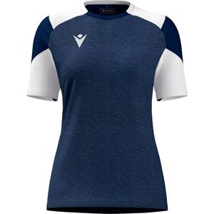 Macron Glory Sphinx Shirt Korte Mouw Dames - Marine / Wit | Maat: 3XL