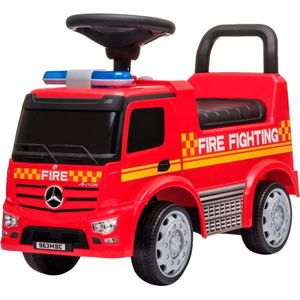 Bandits & Angels loopauto Mercedes Benz brandweer truck rood - 1 jaar - jongens - rood