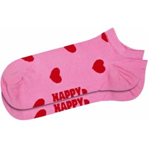 Happy Socks - Hearts Low - Huissokken - Roze