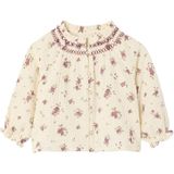 Bedrukte Babyblouse - Ecru - Katoen - Lange Mouwen