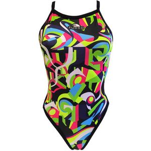 Turbo Geo Abstract Zwemkleding Veelkleurig M Vrouw