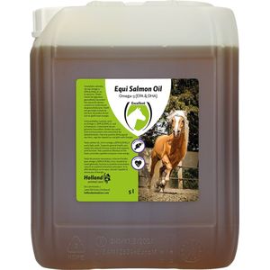 Excellent Equi Zalmolie - Ondersteund de algemene gezondheid, bevordert het natuurlijke afweersysteem en ondersteund de gewrichtsfunctie -  Geschikt voor paarden - 5 Liter