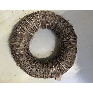 Krans - round stro - 60 cm - naturel