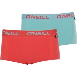 O'Neill dames boxershorts 2-pack - cranberry blue - S