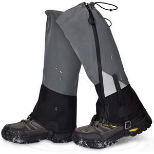 Waterdichte Gamaschen - Grijs - Verstelbare Gaiters - Beenkappen - Wandelschoenen Accessoires
