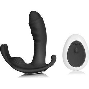 Happy Tears | Draagbare vibrator | clitoris en Gspot stimulator | Massage | Vagina | Anaal vibrator | Voor koppels | Sex | Afstand bedienbaar | Voor mannen en vrouwen | Zwart