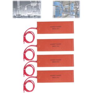 Siliconen Verwarmingskussen 12V 20W - Snelle Verwarming - 50x150mm - Flexibele Verwarmingsmat - Industri?le Apparatuur