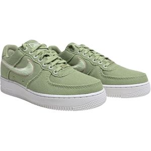 Nike - Air Force 1 '07 - Basketbalschoenen - Olijf - Leren Bovenwerk