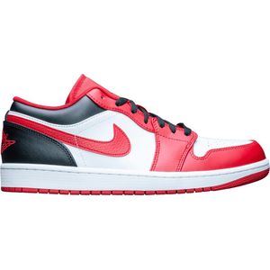 Nike Air Jordan 1 Low ""BULLS"" White Gym Red Black Maat 45