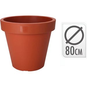 BLOEMPOT EK ROND 80CM TERRACOTTA