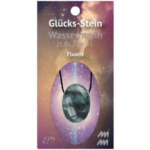 Waterman geluksteen met Fluoriet