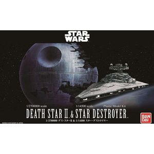 Revell 01207 Bandai Death Star II + Imperial Star Destroyer - Star Wars Plastic Modelbouwpakket