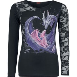 Spiral Longsleeve top -M- MATERNAL INSTINCTS Zwart