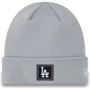 New Era LA Dodgers Team Cuff Grey Beanie Hat Muts