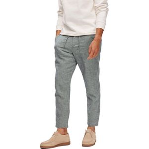 SELECTED 172 Brody Slim Tapered Fit Chino Broek - Heren - Sky Captain / Detail Mixed / Oatmeal - XS
