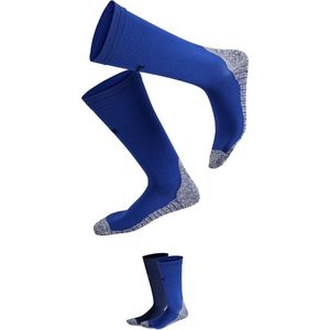 Xtreme - Compressie sportsokken - Unisex - Multi blauw - 39/42 - 2-Paar - Hardloopsokken - Sportsokken