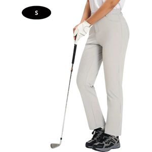 Nivard Golfbroek Dames - Golfkleding - Golfen - Golf Accessoires - Nette Pantalon - Grijs S - Maat 36
