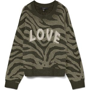 Vero Moda - Gebreide Trui - Regular Fit - Ronde Hals - Lange Mouwen