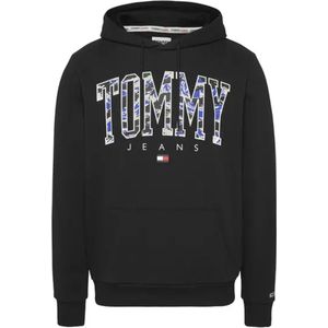 Tommy Jeans logo print - Hoodie - Heren - Zwart - Maat M