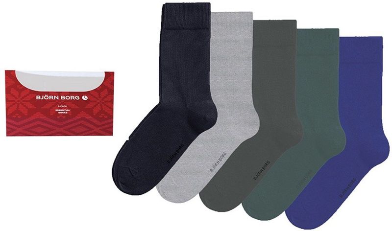 Björn Borg unisex essential giftbox 5P sokken multi