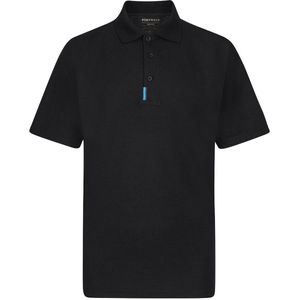 WX3 - Poloshirt - Zwart - Polyester/Katoen - Ventilatie Openingen, Reflecterende Details