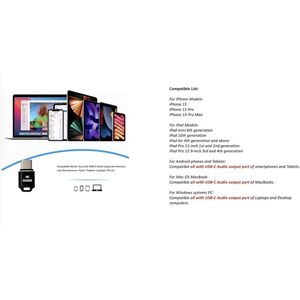 Spy Camera Anti-spion USB-stick voor telefoon - Blokkeren van USB-C microfoon - Bescherming tegen luisteren en hacken - Anti-verborgen camera - Spionagepreventie