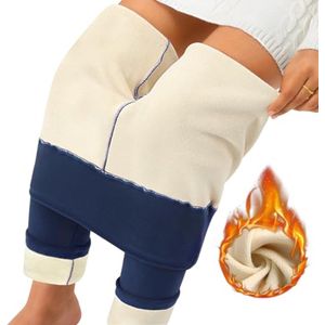 Fleece Gevoerde Thermische Leggings voor Dames - Warme en Comfortabele Casual Broek