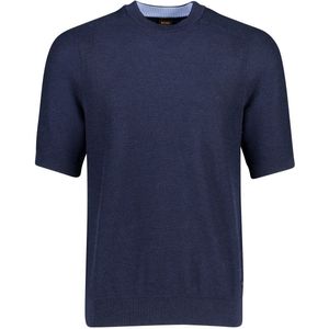 Hugo, Heren, Tops, Blauw, Maat: L Katoen,