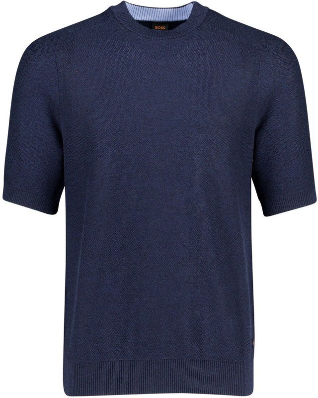 Hugo, Heren, Tops, Blauw, Maat: L Katoen,