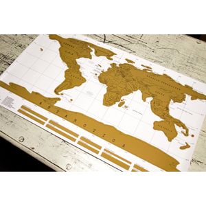 ScratchMap wereldkaart 88x52 (Scratch Map/Kraskaart)