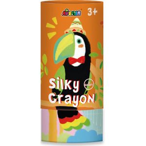 Avenir Silky Crayon: TOEKAN, 12 kleuren, in tube diam.7.5x16cm, 3+