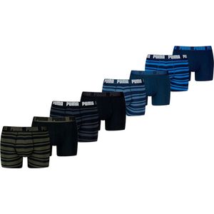 Puma Boxershorts Heritage Stripe - 8 pack heren boxers - Multicolor - Heren Ondergoed - Maat S