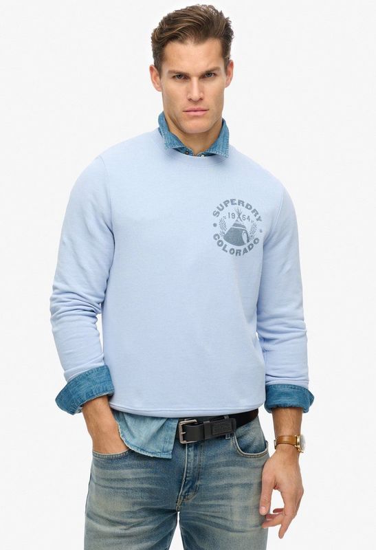 Superdry - Lo-Fi Outdoor Mono - Sweatshirt - Zwart - 100% Katoen